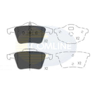 Comline Rear Brake Discs & Pads fits Volvo XC90 I 2002-2014 2.5 3.2