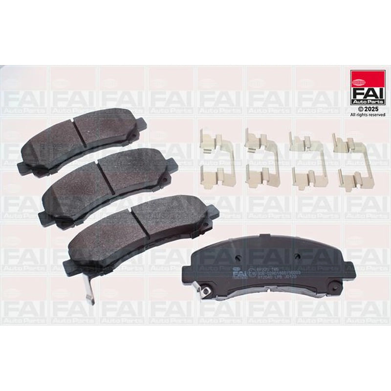 FAI Front Brake Pad Set fits Isuzu D-Max I Platform/Chassis 2007-2012 3.0
