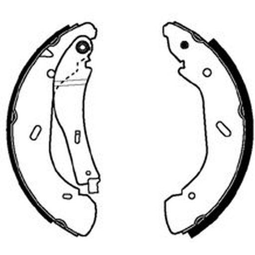 Abtex Brake Shoe Set Axle Kit fits Ford Transit 1999-2006 2.0 2.3 2.4