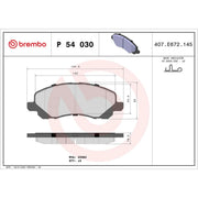 Brembo Front Brake Internally Vented Discs & Pads fits Dodge Journey 2009 on 2.4