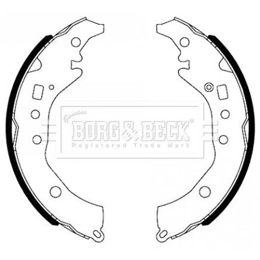 Borg & Beck Brake Shoe Set Axle Kit BBS6493