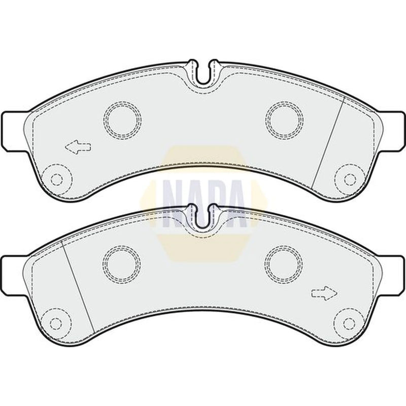 NAPA Rear Brake Pad Set fits Iveco Daily IV 2006-2011