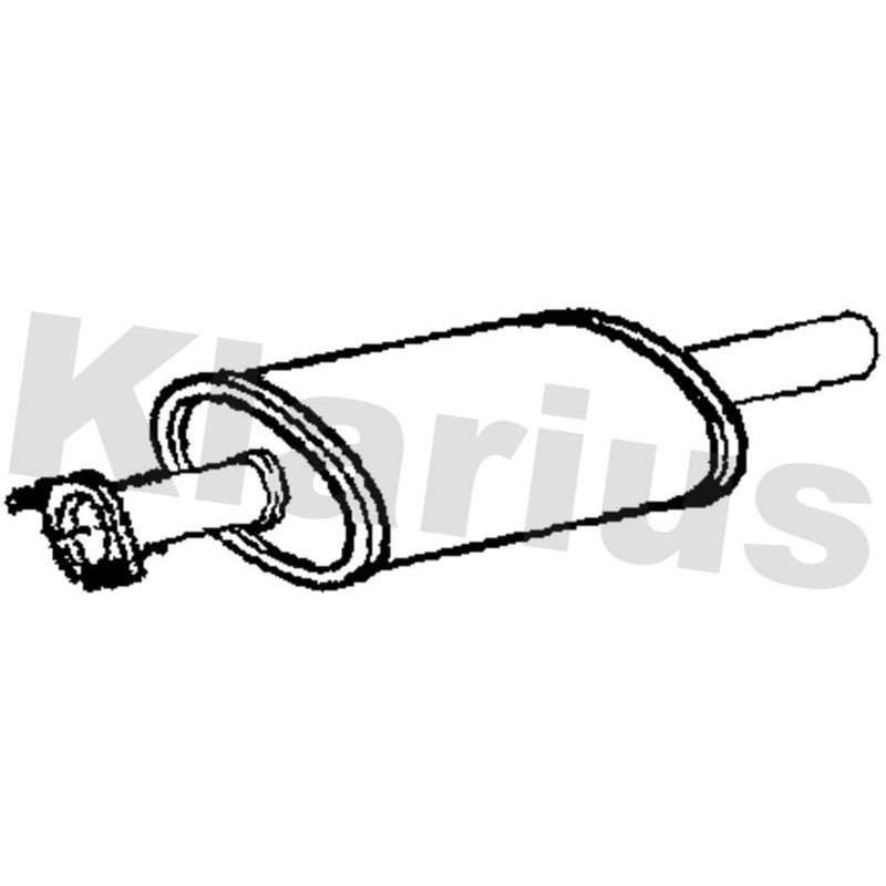 Klarius Box With Centre Pipe Centre fits Volvo XC90 I 2002-2014 2.5