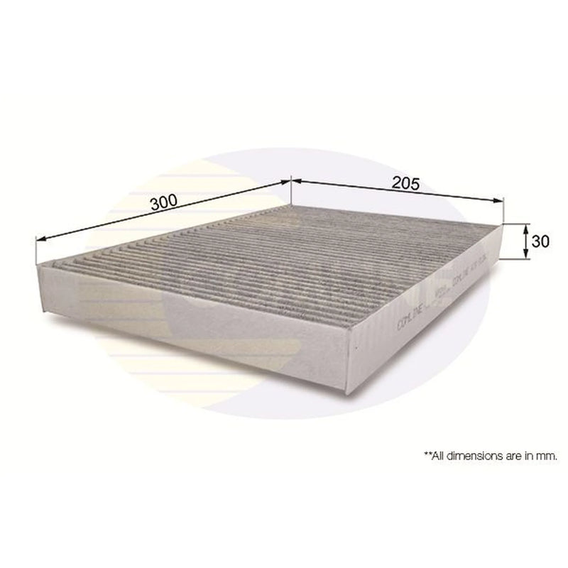 Comline Cabin Air Filter (Pollen Filter) fits Audi A4 B6 2000-2005