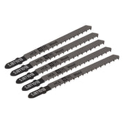 Sealey Jigsaw Blade Hard Wood 100mm 10tpi Pack of 5 SJBT101B Sealey - Dynamic Drive