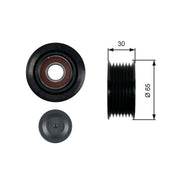 Gates V-Ribbed Belt Deflection/Guide Pulley T36439