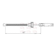 Apec Handbrake Cable Left Rear fits Ford Ecosport 2013 on 1.0 1.5