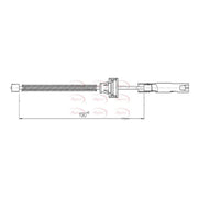 Apec Handbrake Cable Right Rear CAB1683