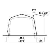 Outwell Jonesville 440SA Flex Drive-Away Awning Campervan 175 - 200 cm Outwell - Dynamic Drive