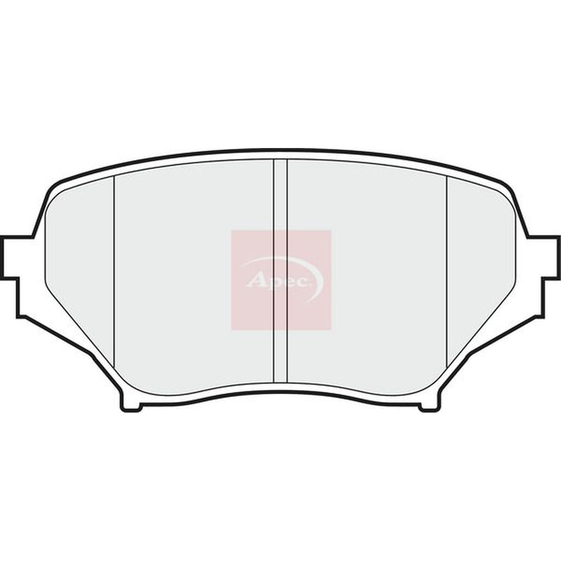 Apec Front Brake Pad Set fits Mazda MX-5 2005-2016 1.8 2.0