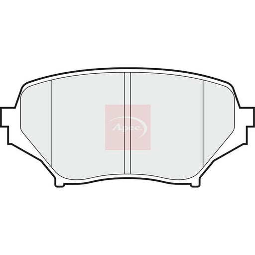 Apec Front Brake Pad Set fits Mazda MX-5 2005-2016 1.8 2.0