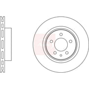 Apec 2 x Vented Brake Discs fits Jaguar Xk 8 1996-2006 4.0 4.2