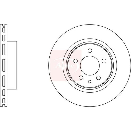 Apec 2 x Vented Brake Discs fits Jaguar Xk 8 1996-2006 4.0 4.2