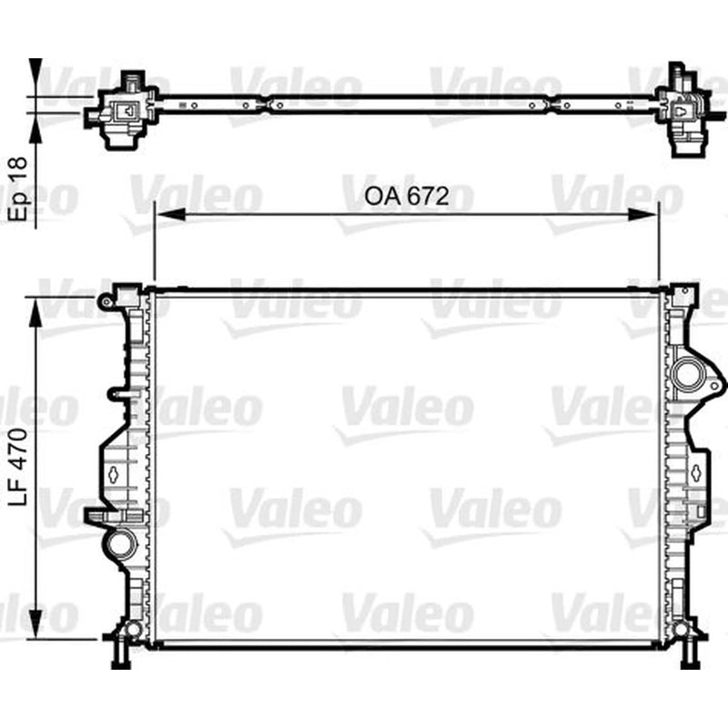 Valeo Engine Radiator 735373