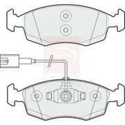 Apec Front Brake Pad Set fits Fiat 500 2007 on 1.2