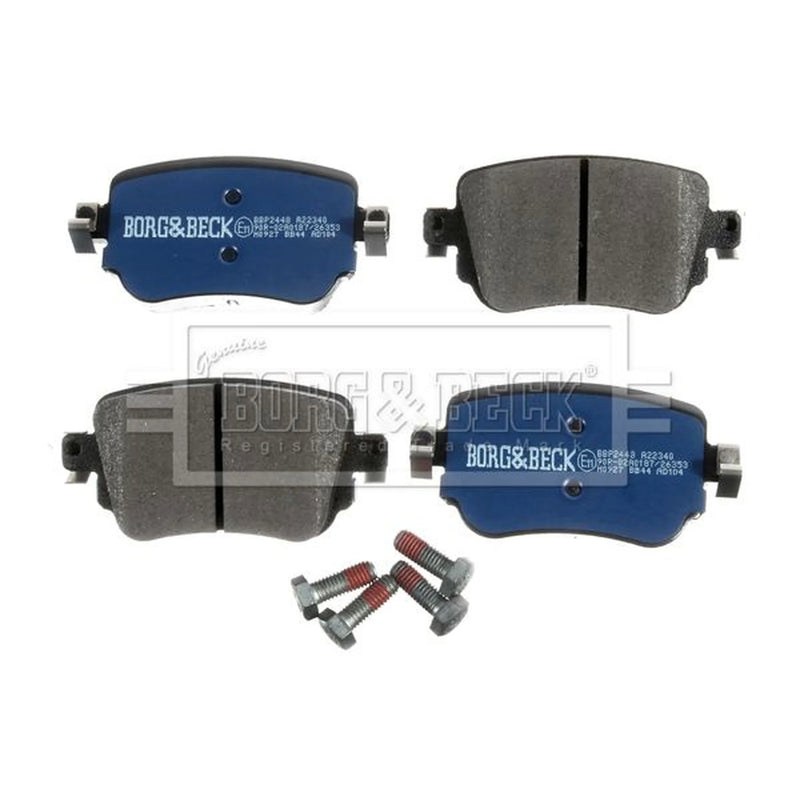 Borg & Beck Front Vented & Rear Vented Brake Discs & Pads fits Audi A1 2014-2018