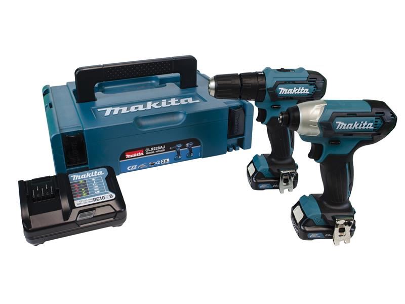 Makita CLX228AJ 12Vmax CXT Twin Pack 12V 2 x 2.0Ah Makita - NN4 Online