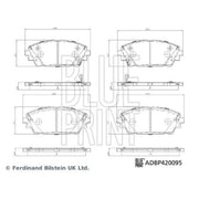 Blue Print Front Brake Internally Vented Discs & Pads fits Mazda 3 2018-2021 2.0