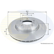 Comline Front & Rear Brake Discs & Pads fits BMW 3 1999-2007