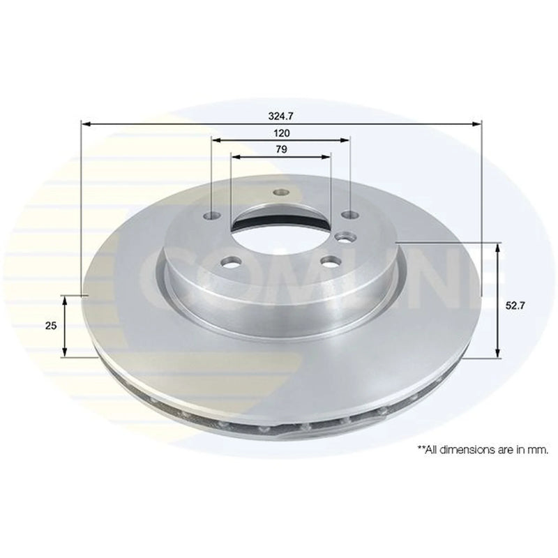 Comline Front & Rear Brake Discs & Pads fits BMW 3 1999-2007