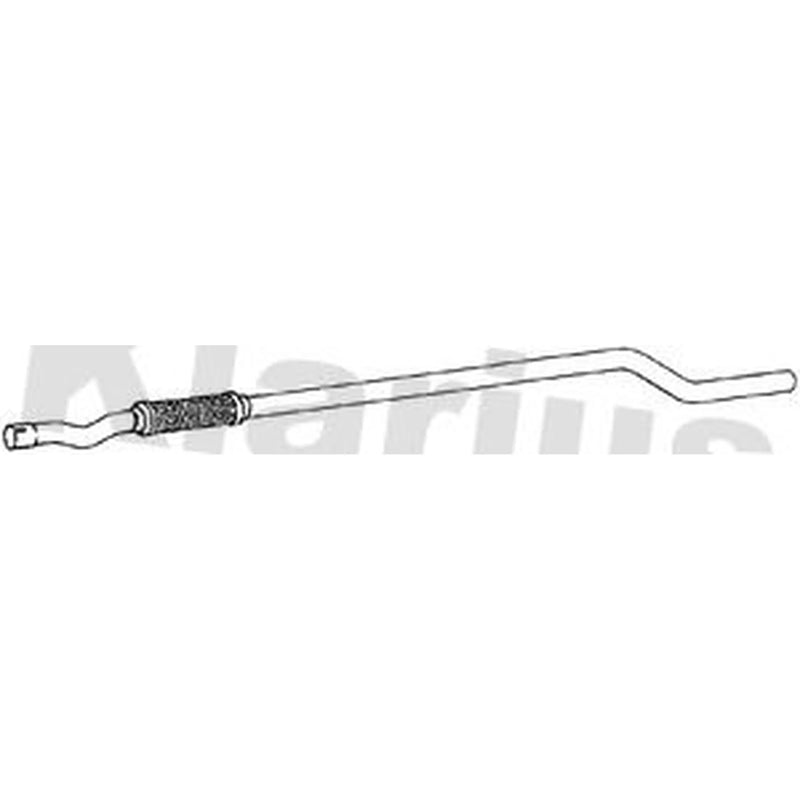 Klarius Box With Centre Pipe Centre fits Fiat Grande Punto 2005-2014 1.3