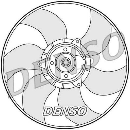 Denso Engine Cooling Fan fits Renault Kangoo / Grand Kangoo II 2008 on 1.5 1.6