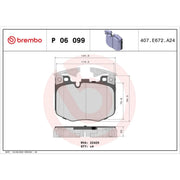 Brembo 4 x Front Brake Pad Set fits Alpina XD3 2022 on