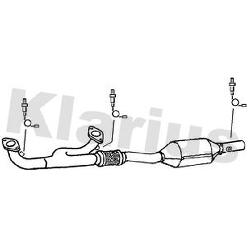 Klarius Catalyst Type Approved With Pipe Front fits MG Zt- T 2001-2005