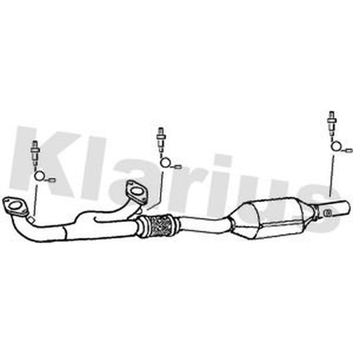 Klarius Catalyst Type Approved With Pipe Front fits MG Zt- T 2001-2005