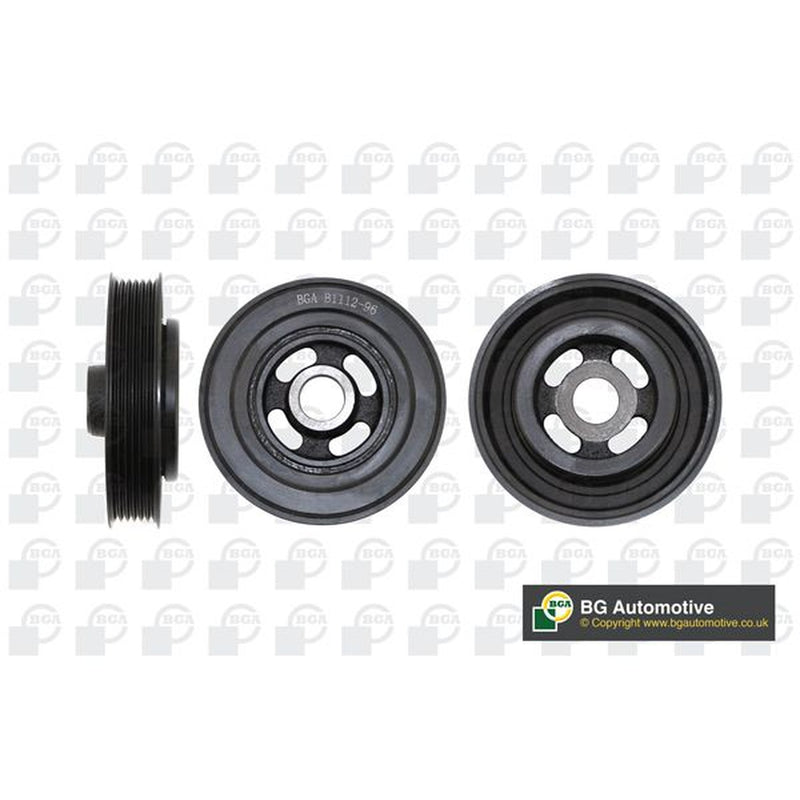 BGA Crank Shaft Belt Pulley fits Ford B-Max 2012-2017 1.6