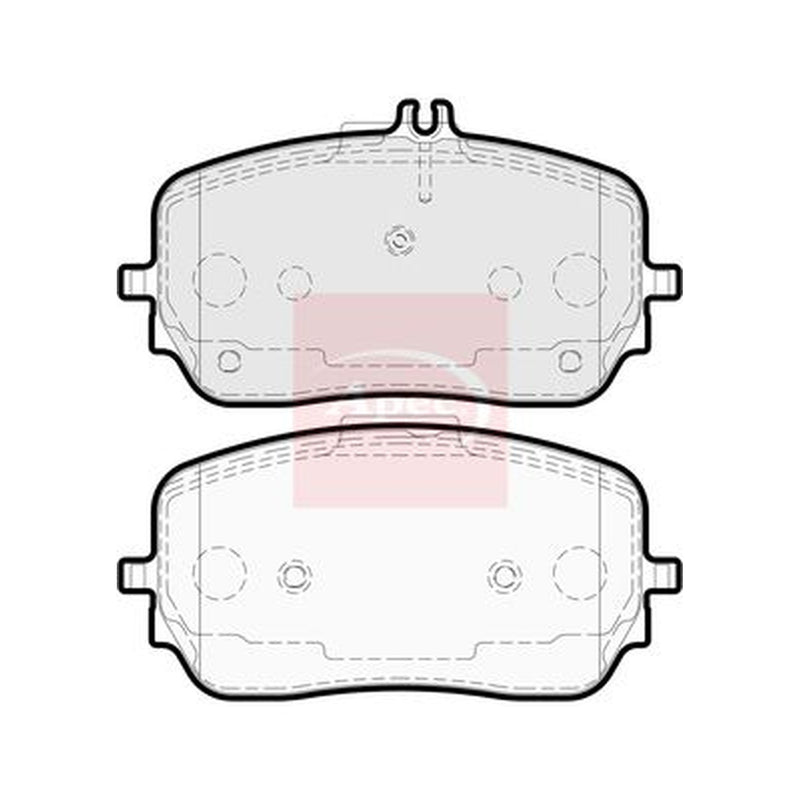 Apec Front Brake Pad Set fits Mercedes-Benz Gle 2018-2023