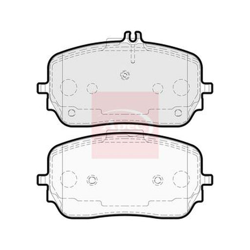 Apec Front Brake Pad Set fits Mercedes-Benz Gle 2018-2023