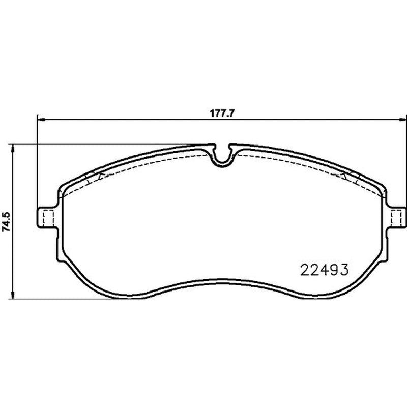 DON Front Brake Pad Set fits Man Tge 2017-2024 2.0