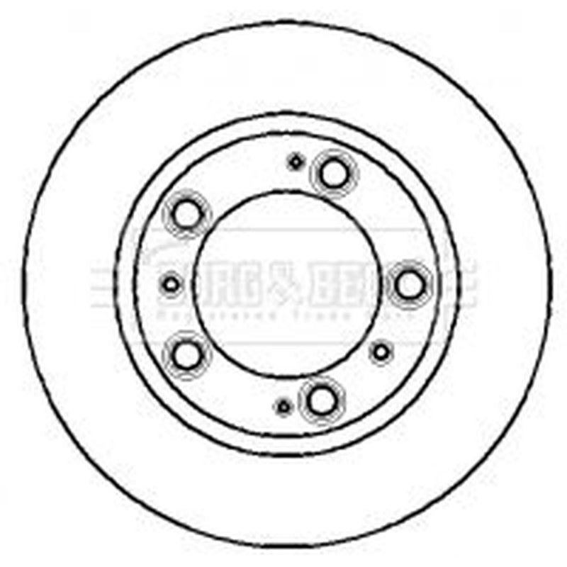 Borg & Beck 2 x Vented Brake Discs fits Porsche Boxster 1996-2004 2.5 2.7