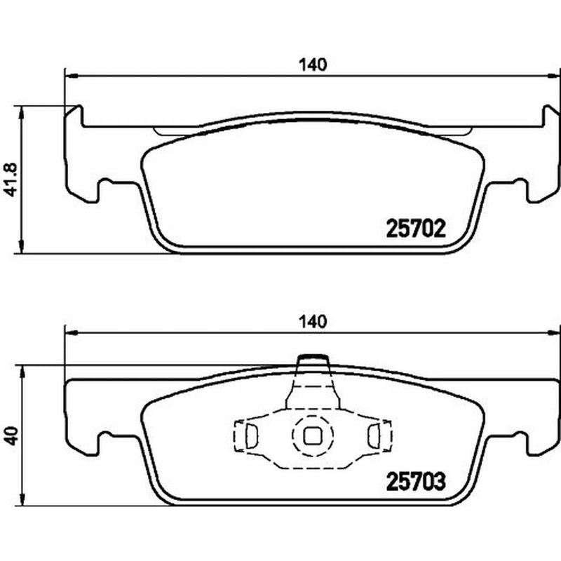 Mintex Front Brake Pad Set fits Byd Tang 2023 on