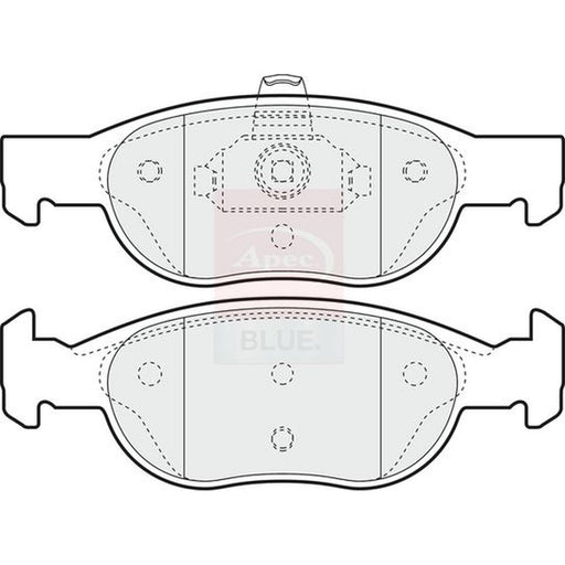 Apec Front Brake Solid Discs & Pads fits Fiat Punto 1994-2006 1.2 1.7 188.233