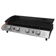Dellonda 4 Burner 10kW Portable Gas Plancha - Stainless Steel Dellonda - Dynamic Drive