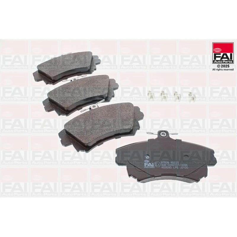 FAI Front Brake Pad Set fits Mitsubishi Carisma 1995-2006 1.3 1.6 1.8 1.9 2.0