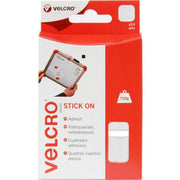 Effortlessly attach with Velcro® Brand Stick On Squares 25mm x 24 White Velcro - Dynamic Drive