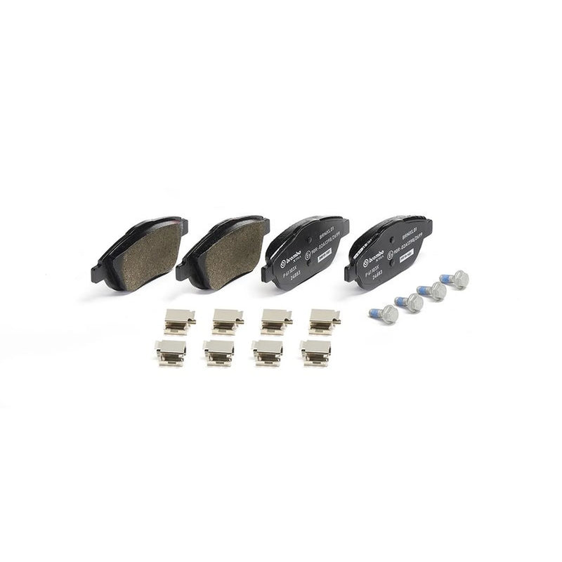 Brembo 4 x Front Brake Pad Set fits Citroën C3 Aircross I 2017-2018 1.2 1.5 1.6