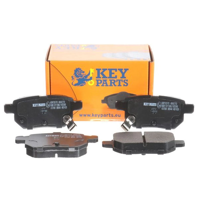 Key Parts Rear Brake Solid Discs & Pads fits Toyota Yaris/Vitz 2005-2011 1.0
