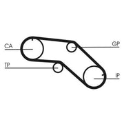 Continental CTAM Timing Belt Kit with Rollers fits Nissan Almera 1995-2000 2.0