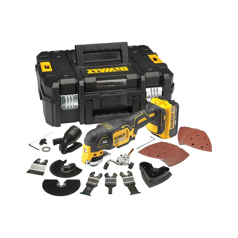 Dewalt Power Tools DCS355M1 XR Brushless Oscillating Multi-Tool 18V 1 x 4.0Ah Li-ion DeWALT Power Tools - Dynamic Drive