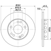 Mintex Front Brake Solid Discs & Pads fits Mercedes-Benz 190 1982-1993