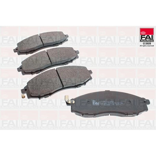 FAI Front Brake Pad Set fits Nissan Navara 2001 on 2.5