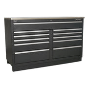 Sealey Premier Premier Storage System with Stainless Worktop 3.3m APMSCOMBO2SS Sealey Premier - Dynamic Drive
