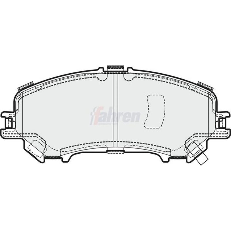 Fahren Front Brake Pad Set FBP3673