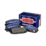 Borg & Beck Rear Brake Discs & Pads fits Jeep Compass 2016-2017 1.4 1.6 2.0
