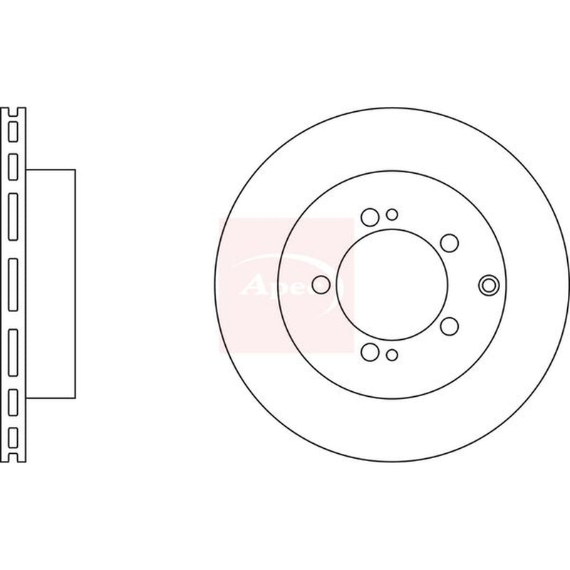 Apec 2 x Brake Discs fits Mercedes-Benz Gle 2018-2023 167.109 167.119 167.309