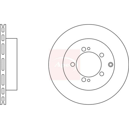 Apec 2 x Brake Discs fits Mercedes-Benz Gle 2018-2023 167.109 167.119 167.309